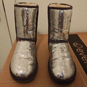 Silver Sequin Ugg